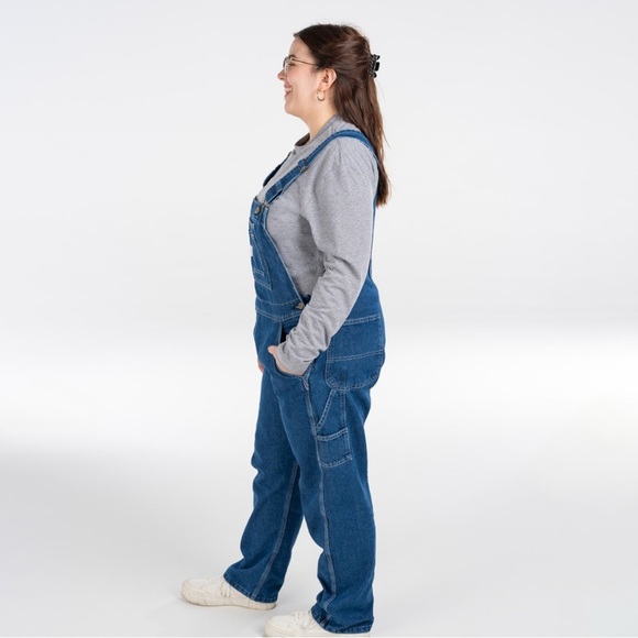 Vintage Key Women's Blue Denim Overalls Size 12 Tall - Picture 3 of 13
